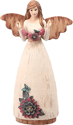 Pavilion Gift Company Simple Spirits 41008 Angel Figurine Holding Hearts, 7-1/2-Inch, Love - Binkii 