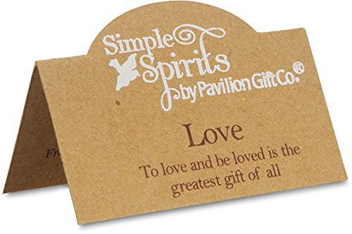 Pavilion Gift Company Simple Spirits 41008 Angel Figurine Holding Hearts, 7-1/2-Inch, Love - Binkii 