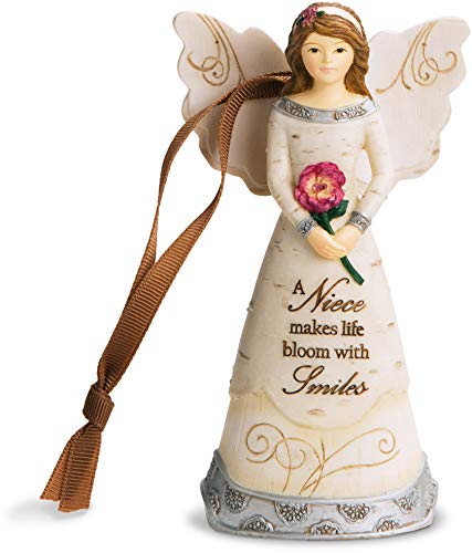 Pavilion Gift Company 82350 Niece Ornament/Angel Figurine, 4-1/2-Inch, Silver - Binkii 