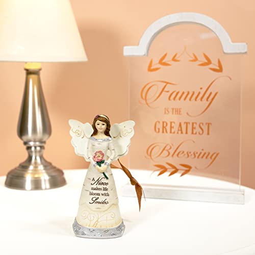 Pavilion Gift Company 82350 Niece Ornament/Angel Figurine, 4-1/2-Inch, Silver - Binkii 