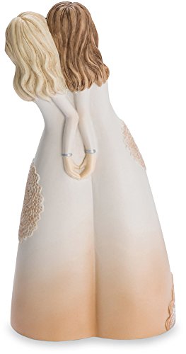 Pavilion Gift Company 19110 Forever Friends Figurine, 5-1/2", White, Rose - Binkii 