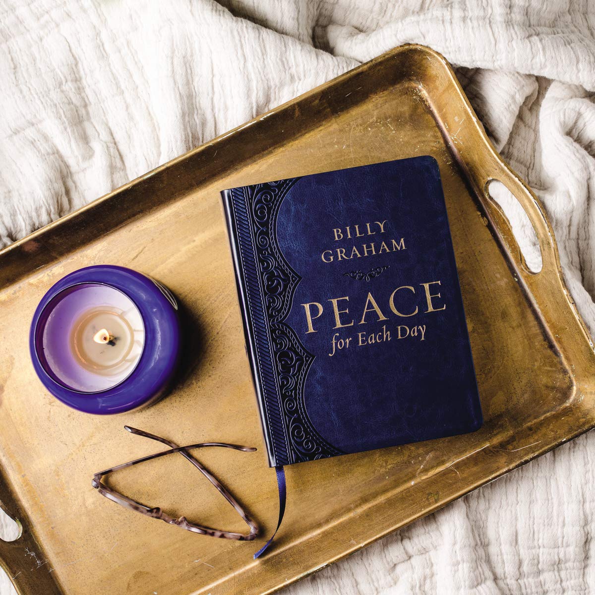 Peace for Each Day, Large Text Leathersoft: 365 Daily Devotions