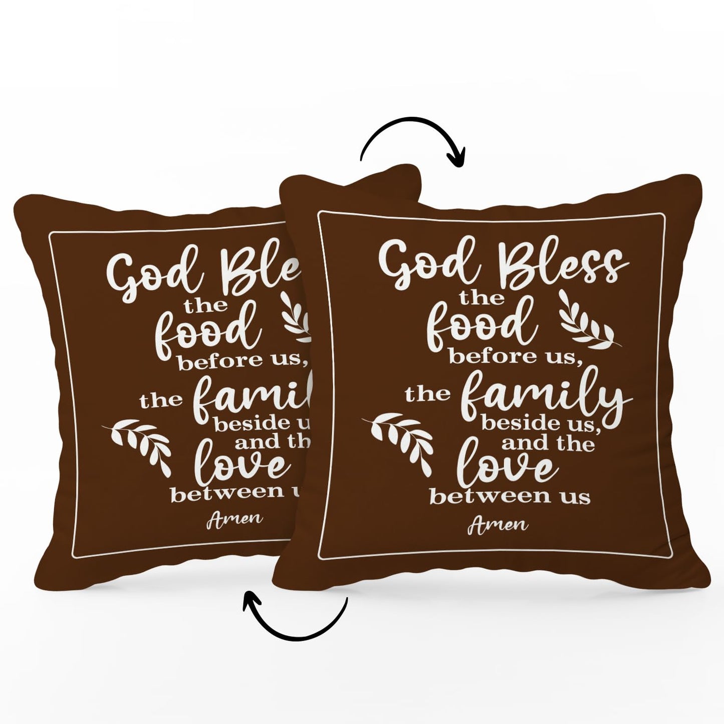 House Warming Gifts Double-Sided Pillowcase, Blessed Throw Pillow Cover 18x18 New Home Gift for Women Men Christian Religious Gift, Dining Room Sofa Couch Bed Cushion Cover for Home Decor /A39 - Binkii 