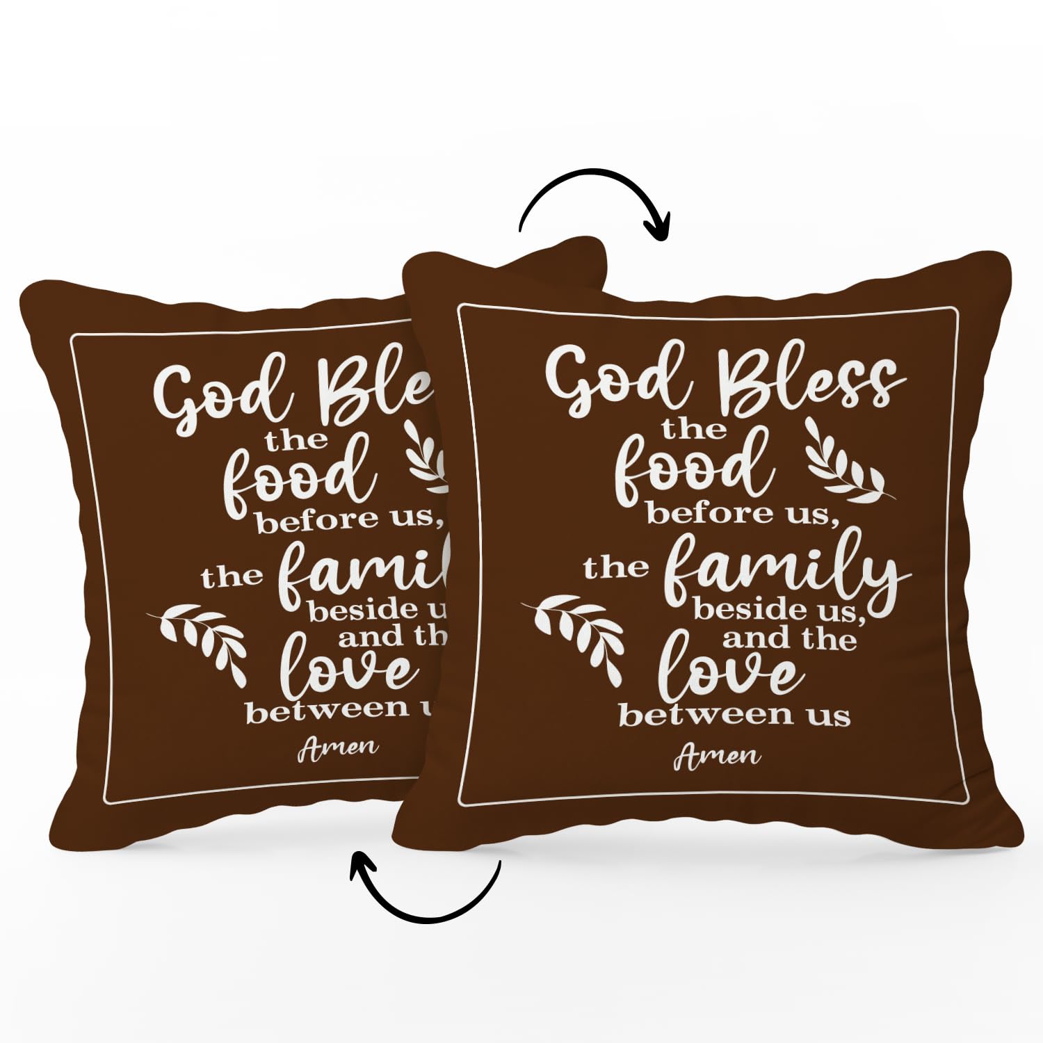 House Warming Gifts Double-Sided Pillowcase, Blessed Throw Pillow Cover 18x18 New Home Gift for Women Men Christian Religious Gift, Dining Room Sofa Couch Bed Cushion Cover for Home Decor /A39 - Binkii 