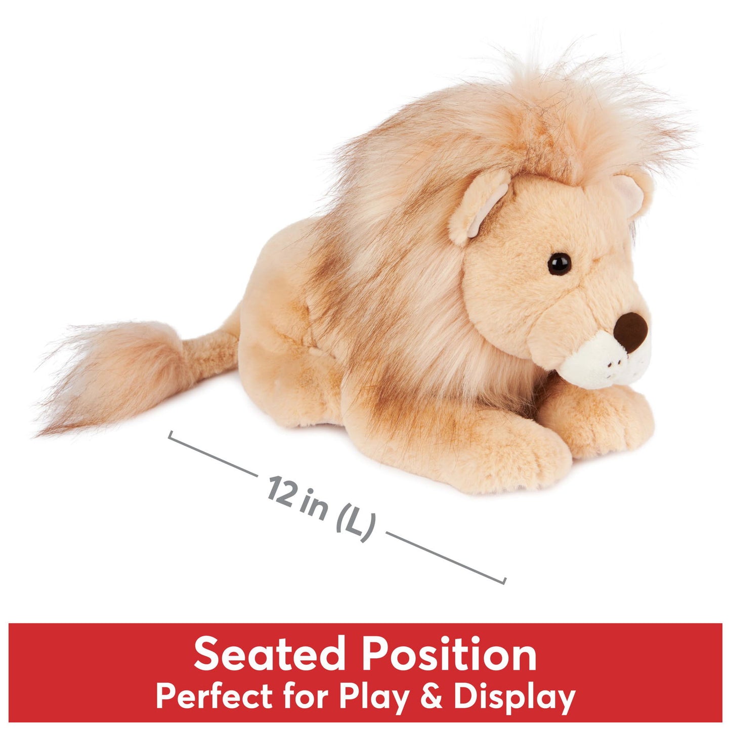 GUND Regis Lion Plush, Lion Stuffed Animal for Ages 1 and Up, Tan/Gold, 12" - Binkii 