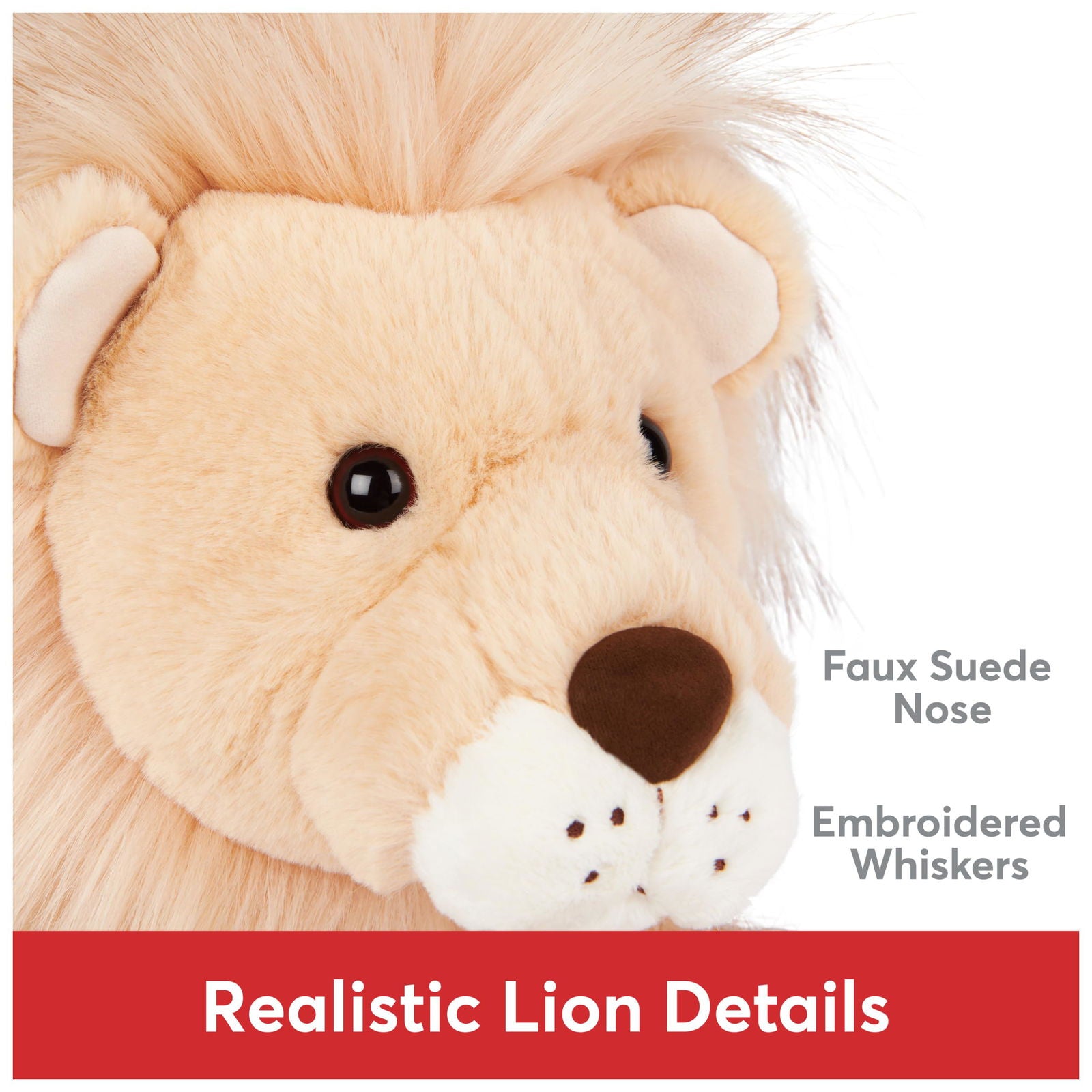 GUND Regis Lion Plush, Lion Stuffed Animal for Ages 1 and Up, Tan/Gold, 12" - Binkii 