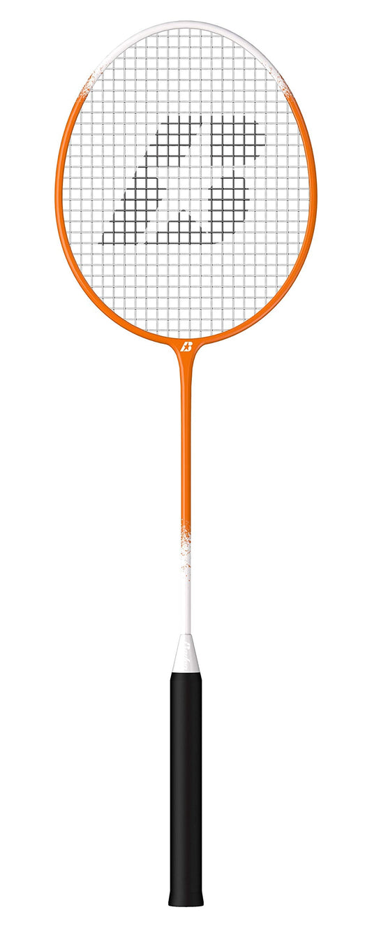 Baden Champions Portable Badminton Set | Regulation Net, 4 Racquets, 3 Shuttlecocks, Boundary & Carry Bag | Ideal for Backyard Fun | Orange/Gray - Binkii 