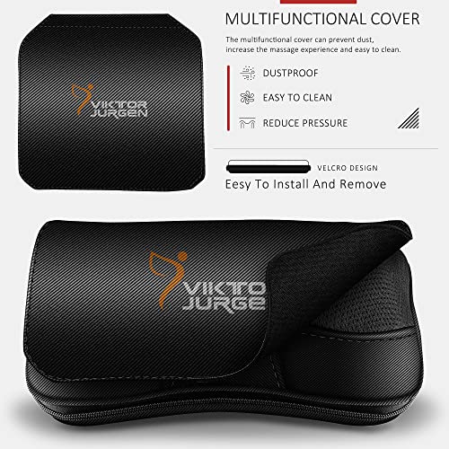 VIKTOR JURGEN Back Massager Kneading for Neck, Shoulder and Foot, Shiatsu Massage Pillow with Heat, Relaxation Gifts for Women/Men/Dad/Mom/Christmas/Mothers Day/Fathers Day/Valentine's Day - Binkii 